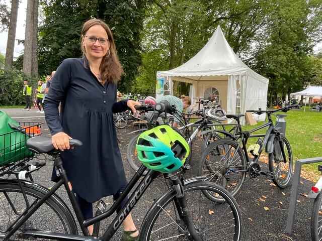 Stadträtin Martina Berthold freut sich über die Förderung von Lastenfahrräder und Radanhänger. | Foto: Archivbild sm