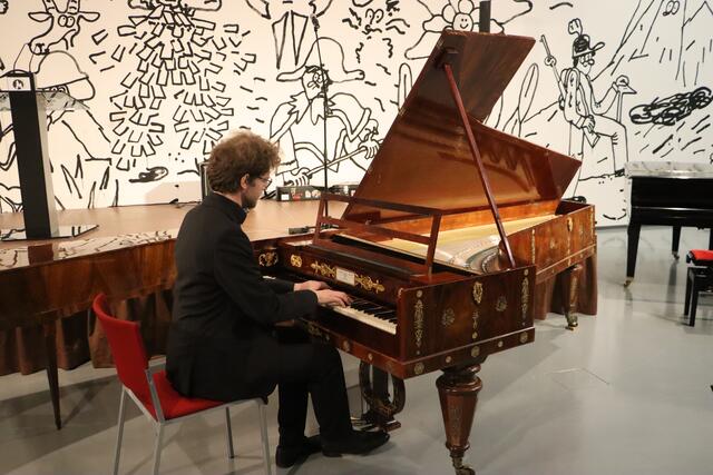 Michael Schöch spielte am wunderschönen Hammerflügel Conrad Graf, Wien um 1835, Frédéric Chopin. | Foto: Anna Wieser