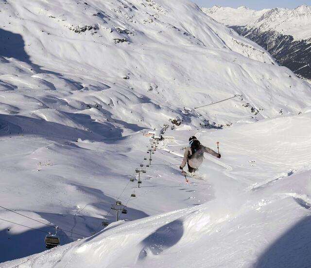 Erstmals finden am 12. und 13. März 2022 die „Kaunertal Freeride Days“ am Kaunertaler Gletscher statt. | Foto: Kaunertaler Gletscherbahnen