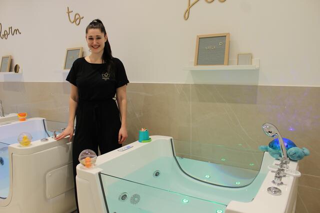 Jasmin Lang hat für ihr Baby-Spa "Lillee" ein ganzheitliches Konzept entwickelt. | Foto: Sabine Ivankovits