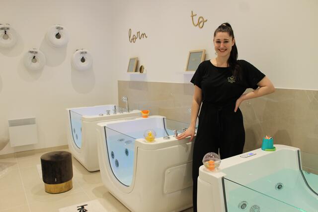 Jasmin Lang hat für ihr Baby-Spa "Lillee" ein ganzheitliches Konzept entwickelt. | Foto: Sabine Ivankovits