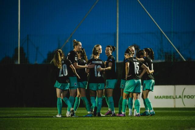 Österreichs Frauen-Nationalteam holte auch gegen die Schweiz einen Sieg. | Foto: ÖFB/Christopher Glanzl