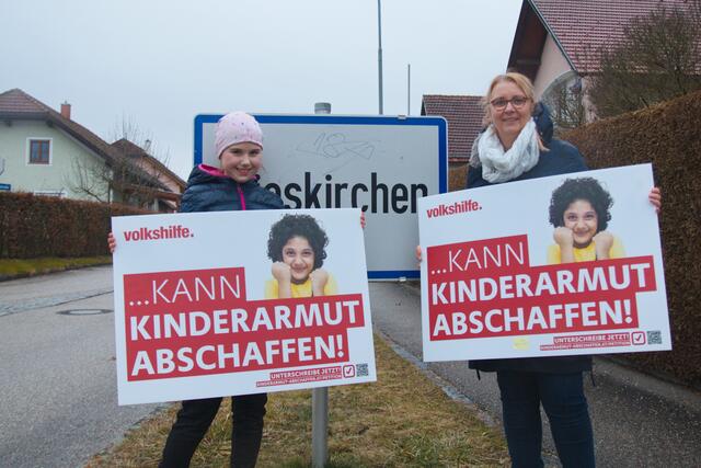 Eva Lohner-Petz (r.), Vorsitzende der Volkshilfe Grieskirchen-Eferding, fordert soziale Gerechtigkeit für Kinder.
 | Foto: Volkshilfe