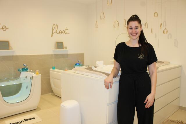 Jasmin Lang hat für ihr Baby-Spa "Lillee" ein ganzheitliches Konzept entwickelt. | Foto: Sabine Ivankovits
