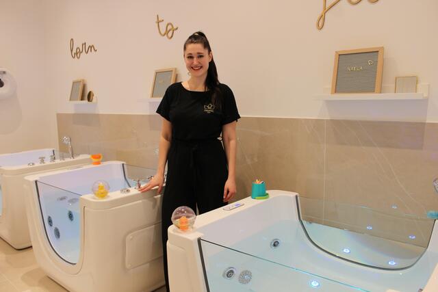 Jasmin Lang hat für ihr Baby-Spa "Lillee" ein ganzheitliches Konzept entwickelt. | Foto: Sabine Ivankovits
