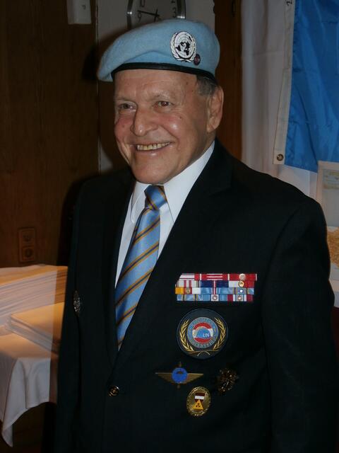 Franz Köfel: Jubilar und (weiterhin) Presseoffizier der Vereinigung Österreichischer Friedenssoldaten. | Foto: privat