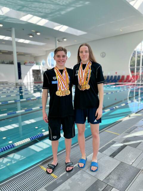 Top-Duo: Leon Trattler (6x Einzelgold) und Marijana Jelic (9x Einzelgold) | Foto: privat