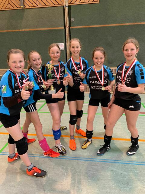 Mit einem klaren 2:0 gegen Union Ulrichsberg holt sich das Anreiter U12-Faustballteam bei den oberösterreichischen Landesmeisterschaften den Titel. | Foto: Sportunion Arnreit