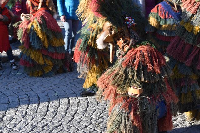 Die Fasnachtsfiguren waren am Faschingsdienstag in ihrem Element. | Foto: Kendlbacher