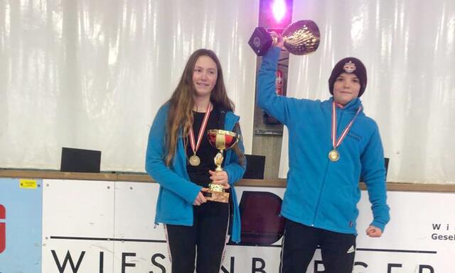 Selina Platzek und Kilian Radlmair holen mit einer starken Leistung die Bronzemedaille. | Foto: Schopf
