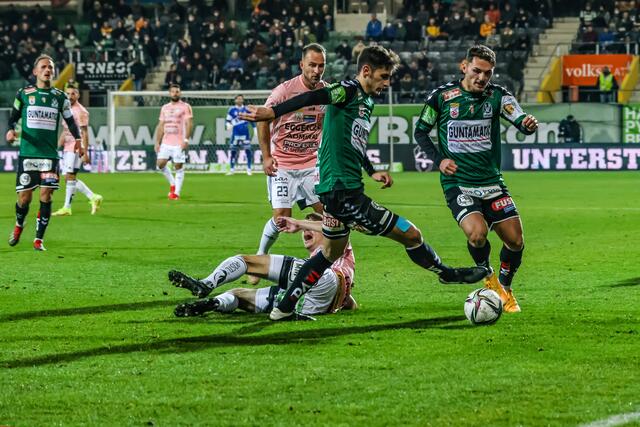 Ante Bajic erzielte am 20. November 2021 beim Aufeinandertreffen der Rieder gegen Hartberg den entscheidenden 1:0 Treffer. | Foto: Danny Jodts