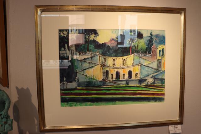 "Ein Tusculum bei Gagliano", Aquarell, 46 x 65 cm | Foto: Anna Wieser