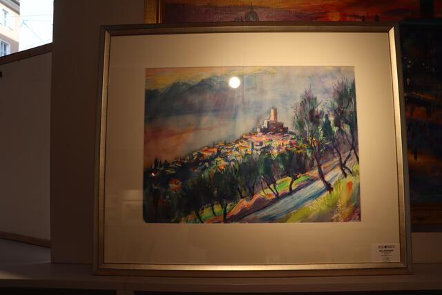 Aquarell "Malcesine", Oktober 1966 | Foto: Anna Wieser