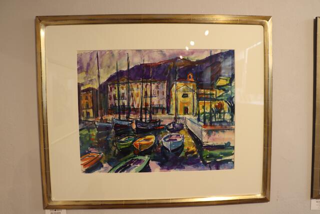 Aquarell "Malcesine porto", 1966 | Foto: Anna Wieser