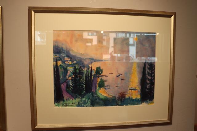 "Malcesine", Aquarell, 17.10.1981, 47 x 64 cm | Foto: Anna Wieser