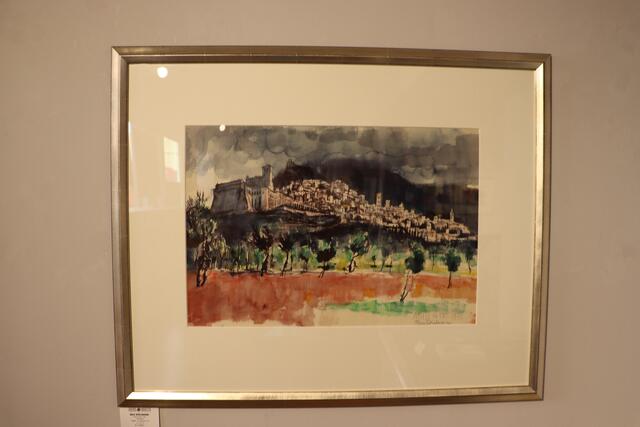 "Assisi", Aquarell, 16.10.1973, 42 x 61 cm | Foto: Anna Wieser