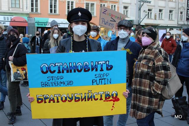 Demo für den Frieden, Graz