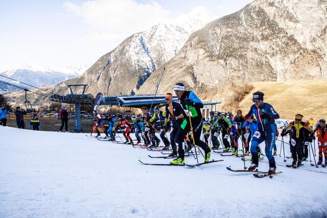 Am 27. Februar ging die heuer einzige Etappe vom Oberland Tourencup in Zams über die Bühne. | Foto: Oberland Tourencup/Julia Brunner