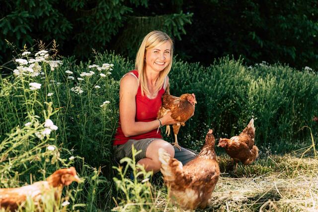 Nina Schweinzger ist die mutige entscheidungsfreudige Wiedereinsteigerin in der Landwirtschaft. | Foto: Bernhard Bergmann