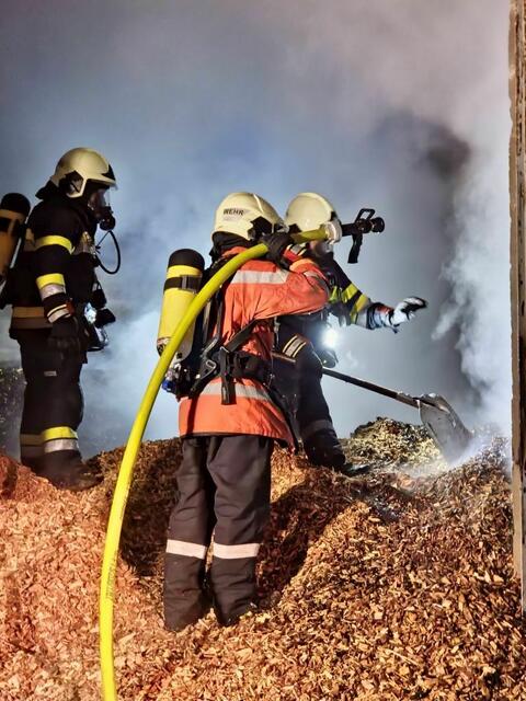 Die Löscharbeiten konnten nur mit Atemschutz durchgeführt werden. | Foto: FF Kalsdorf