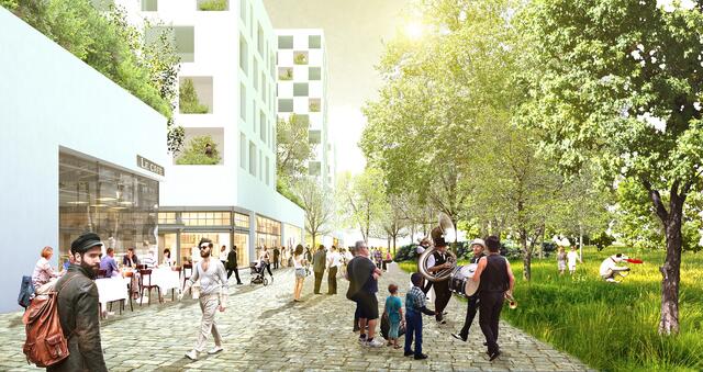 Der neu entstehende Grazer Stadtteil Reininghaus wird einen attraktiven Standort für Wirtschaftstreibende darstellen. | Foto: Hofstätter &amp; Kletzenbauer