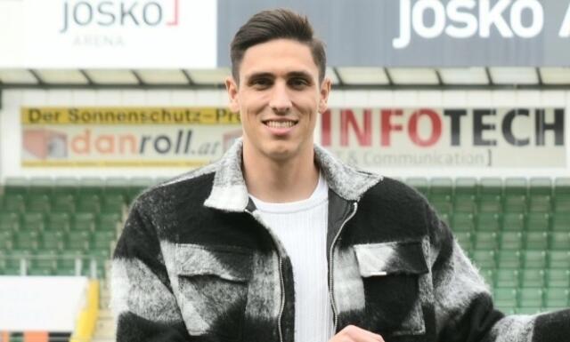 SV Ried Kicker Tin Plavotic. | Foto: SV Ried/ Schlosser