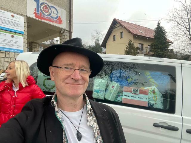 Nach vielen Stunden Autofahrt ist Kranner in Polen nahe der ukrainischen Grenze angekommen. | Foto: Kranner