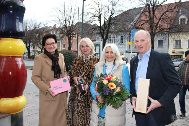Michaela Schramm-Waidacher, Riki Vogl, Gabi Fetka und Werner Jost bei der 5-Jahres-Feier | Foto: Lederer