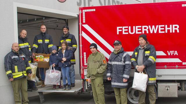 FF Stadtschlaining mit Kommandant Wolfgang Gruber