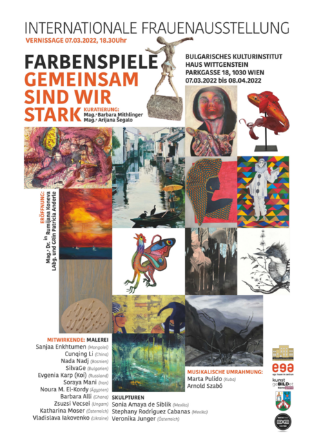Plakat der Ausstellung "Farbenspiele - gemeinsam sind wir stark" | Foto: www.edgeproject.at