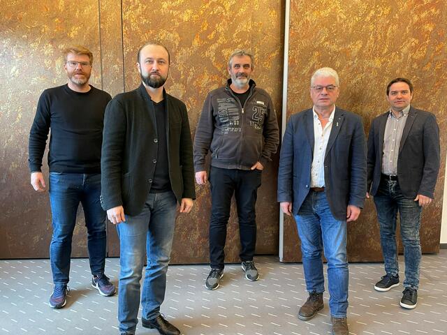 Die SPÖ fordert eine Verschiebung: Harald Bergmann, Max Lercher, Gernot Lobnig, Hannes Dolleschall und Günter Reichhold. | Foto: KK