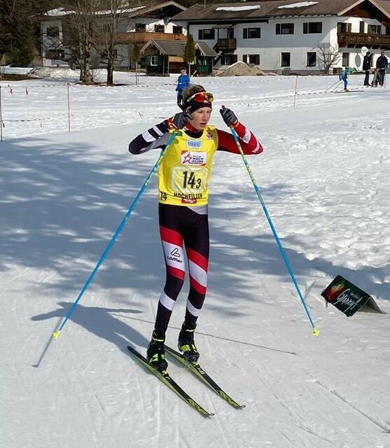 Rene Maureder lief mit der Staffel zur Goldenen. | Foto: SU Bad Leonfelden