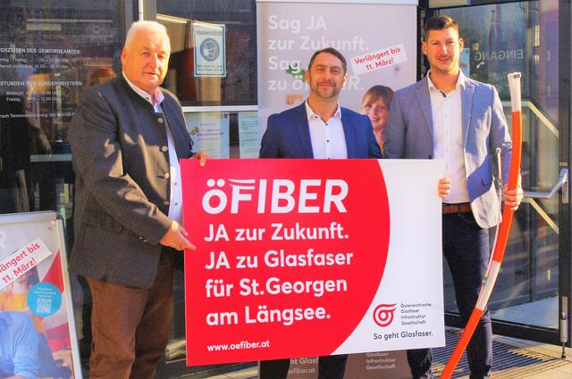 St Georgens Bürgermeister Wolfgang Grilz, Christian Trügler und Thomasdörflinger | Foto: öGIG