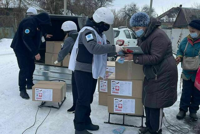 Die Caritas hilft den ukrainischen Kriegsflüchtlingen und -opfern direkt vor Ort in der Ukraine. | Foto: Caritas OÖ