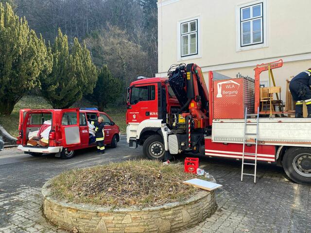 Der Lehenhof in Scheibbs wird zur Flüchtlingsunterkunft umfunktioniert. | Foto: Freiwillige Feuerwehr Scheibbs