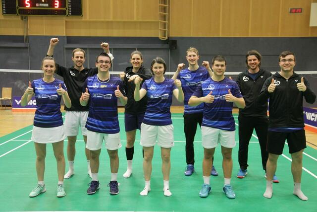 Die Mödlinger Mannschaft bei den Slovak Open. | Foto: Badminton Mödling