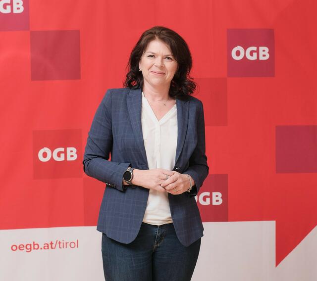 Sonja Föger-Kalchschmied wird in ihrer künftigen Position auf großen Rückhalt bauen dürfen. Von den anwesenden Delegierten wurde sie mit 100 Prozent zur neuen ÖGB-Landesfrauenvorsitzenden gewählt. | Foto: Halbwirth