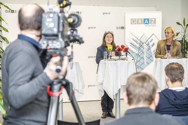 Pressekonferenz am Donnerstag, 10. März 2022 | Foto: Stadt Graz/Foto Fischer