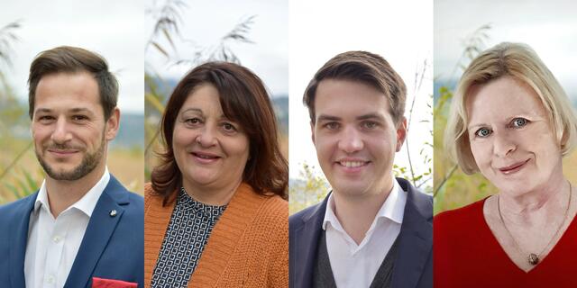 SPÖ Hermagor: Gemeinderat Markus Pernull, Stadträtin Martina Wiedenig, Landtagsabgeordneter und Fraktionsvorsitzender Luca Burgstaller und Gemeinderätin Elke Beneke (von links) | Foto: Tamara Jarnig