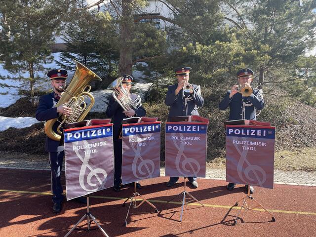 Die Tiroler Polizeimusik umrahmte den Festakt.