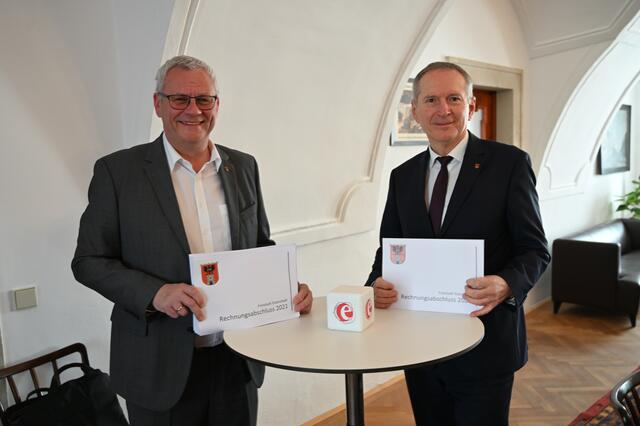 Thomas Steiner mit Finanzstadtrat Michael Freismuth | Foto: Eisenstadt