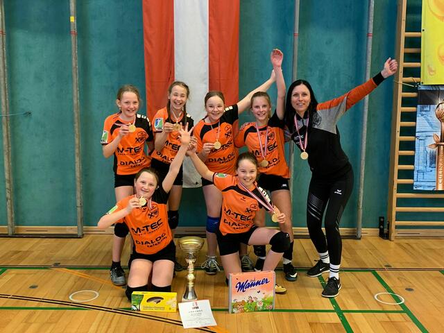 Die U12-Jugendmannschaft holte bei der österreichischen Meisterschaft in Seekirchen den Titel. | Foto: Sportunion Arnreit