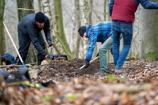 Am "Hornissen-Trail" legten die Mountainbike-Profis vom MTB Linz selbst Hand an. | Foto: C. Schaufler