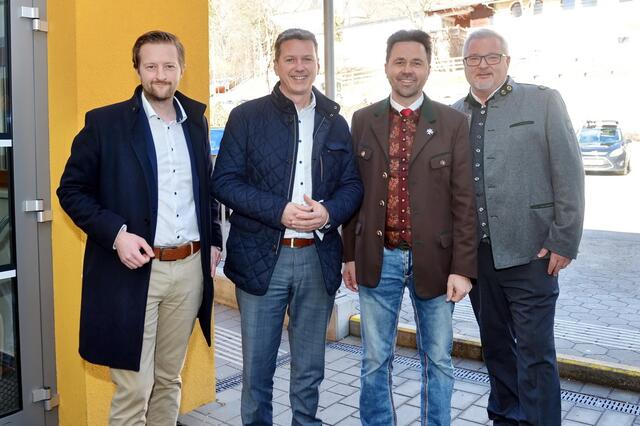 Vizebürgermeister Kogler, Landesrat Fellner, Bürgermeister Rauter und Vizebürgermeister Stich (v. l.). | Foto: Privat