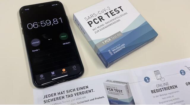Mit PCR-Heimtests kann man sich aus Quarantäne freitesten. | Foto: Gerold
