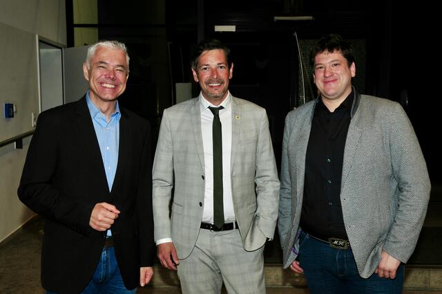 Bezirksobmann Franz Niederkofler, flankiert von seinen Stellvertretern Michael Kirchmair (li.) und Michael Haid | Foto: Hassl