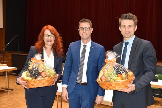 Stellvertreter von Bgm Christian Härting (WFT): 1. VBgm.in Cornelia Hagele (WFT) und 2. VBgm. Johannes Augustin (NEOS)