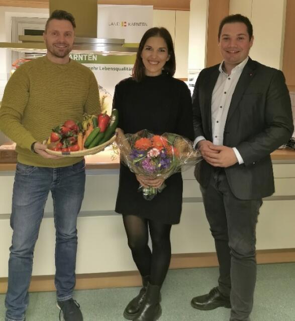 Markus Stefan (Gemeinderat und Obmann für Soziales) Anna Nicklaus (Referentin) und Philipp Schober (Vizebürgermeister Gmünd) 
 | Foto: privat