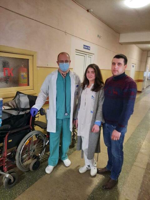 Die Hilfsgüter aus Riegersburg – darunter Windeln und Rollstühle – wurden in der Ukraine weiterverteilt. | Foto: Privat