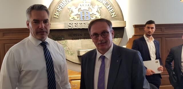 Karl Nehammer, Richard Hogl | Foto: Marktgemeinde Wullersdorf